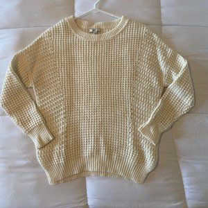 Madewell Stitchmix Pullover Sweater (XXS, Cream)